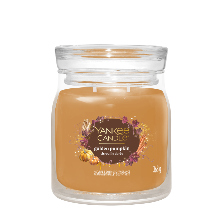 Golden Pumpkin Signature Medium Jar 368g 2-Docht